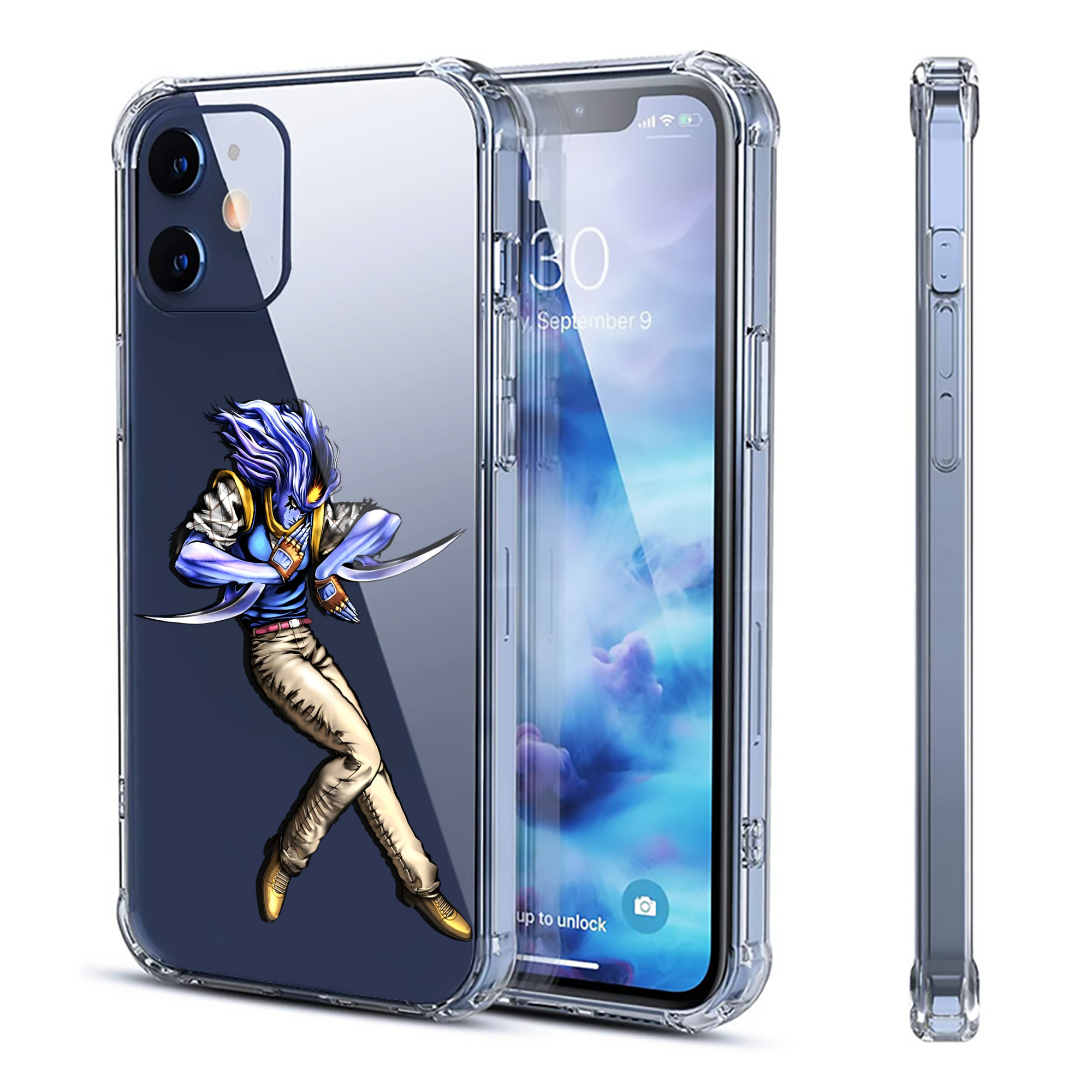 （画像用） ジョジョの奇妙な冒険 JoJo's Bizarre Adventure 【iPhone 12シリーズ対応】透明スマホケース（クリアソフトケース）